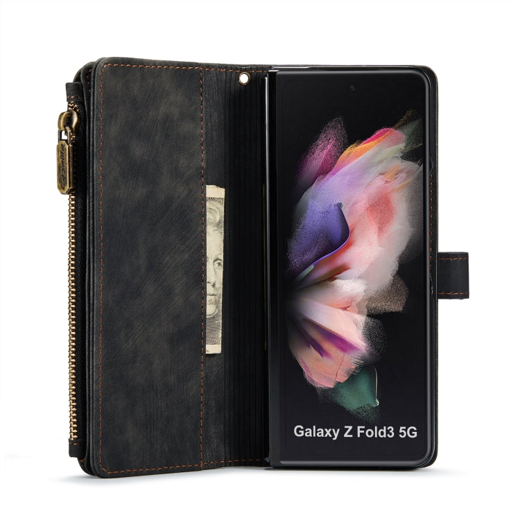 For Samsung Galaxy Z Fold3 5G CaseMe C30 Multifunctional Phone Leather Phone Case(Black) - Galaxy Phone Cases by CaseMe | Online Shopping UK | buy2fix