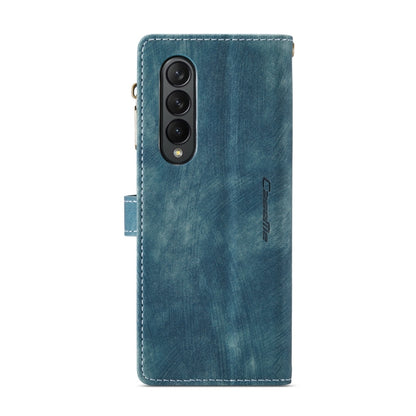For Samsung Galaxy Z Fold3 5G CaseMe C30 Multifunctional Phone Leather Phone Case(Blue) - Galaxy Phone Cases by CaseMe | Online Shopping UK | buy2fix