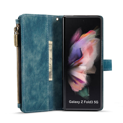 For Samsung Galaxy Z Fold3 5G CaseMe C30 Multifunctional Phone Leather Phone Case(Blue) - Galaxy Phone Cases by CaseMe | Online Shopping UK | buy2fix