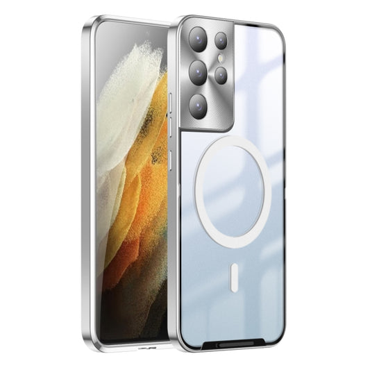 For Samsung Galaxy S21 Ultra Frosted Metal Phone Case(Silver) - Galaxy S21 Ultra 5G Cases by buy2fix | Online Shopping UK | buy2fix