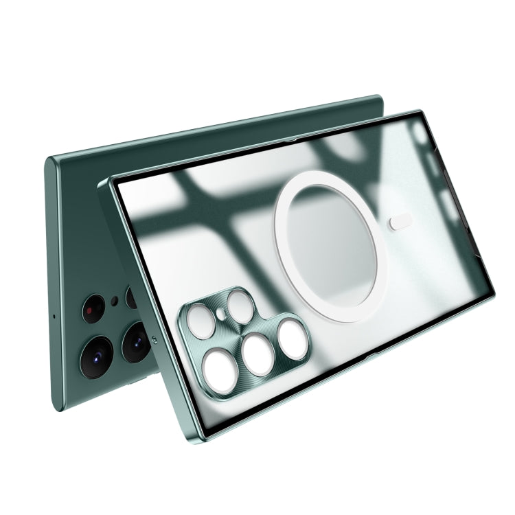 For Samsung Galaxy S22 Ultra Frosted Metal Phone Case(Blue) - Galaxy S22 Ultra 5G Cases by buy2fix | Online Shopping UK | buy2fix