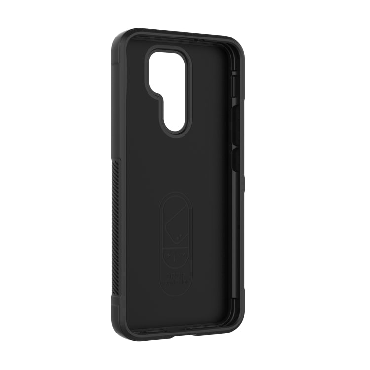 For Xiaomi Redmi 9 Magic Shield TPU + Flannel Phone Case(Black) - Xiaomi Cases by buy2fix | Online Shopping UK | buy2fix