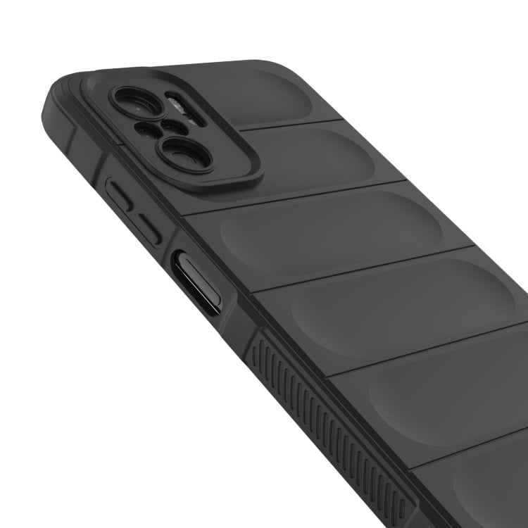 For Xiaomi Redmi Note 10 4G Magic Shield TPU + Flannel Phone Case(Wine Red) by buy2fix