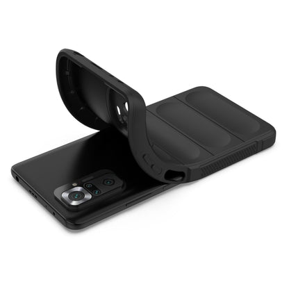 For Xiaomi Redmi Note 10 Pro 4G Magic Shield TPU + Flannel Phone Case(Grey) by buy2fix