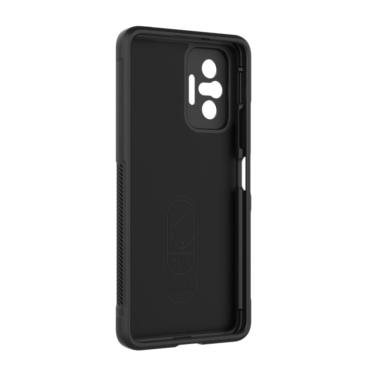 For Xiaomi Redmi Note 10 Pro 4G Magic Shield TPU + Flannel Phone Case(Purple) - Xiaomi Cases by buy2fix | Online Shopping UK | buy2fix