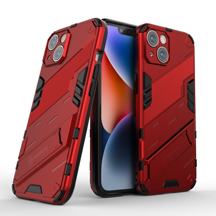 For iPhone 14 Punk Armor 2 in 1 PC + TPU Phone Case (Red) by buy2fix