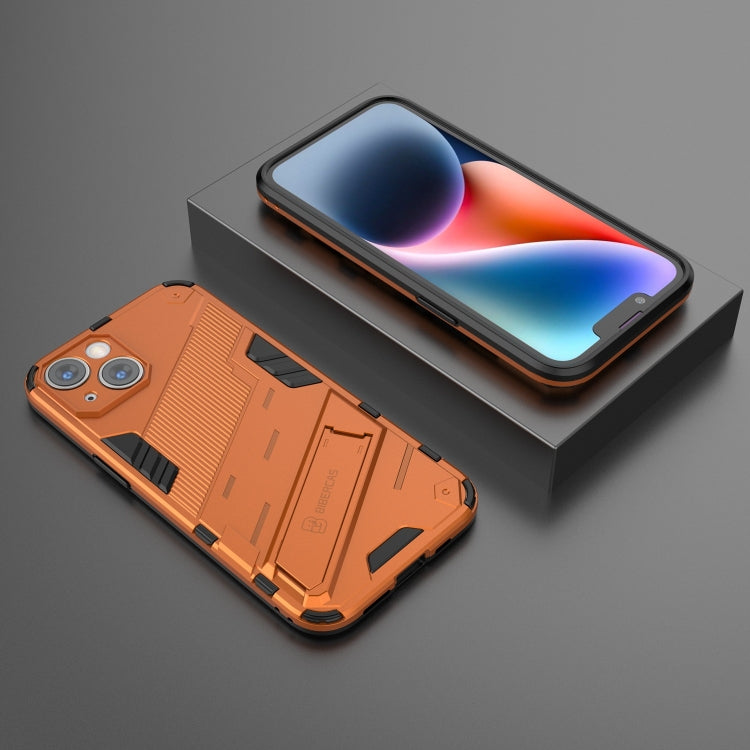 For iPhone 14 Punk Armor 2 in 1 PC + TPU Phone Case (Orange) by buy2fix
