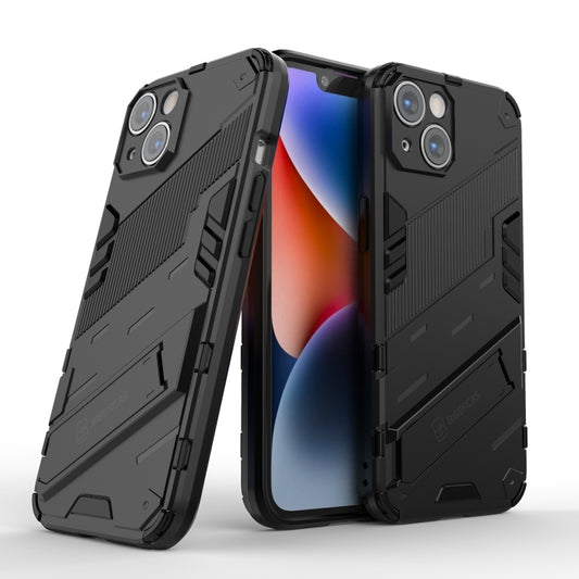 For iPhone 14 Plus Punk Armor 2 in 1 PC + TPU Phone Case (Black) by buy2fix
