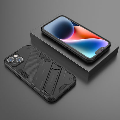 For iPhone 14 Plus Punk Armor 2 in 1 PC + TPU Phone Case (Black) by buy2fix