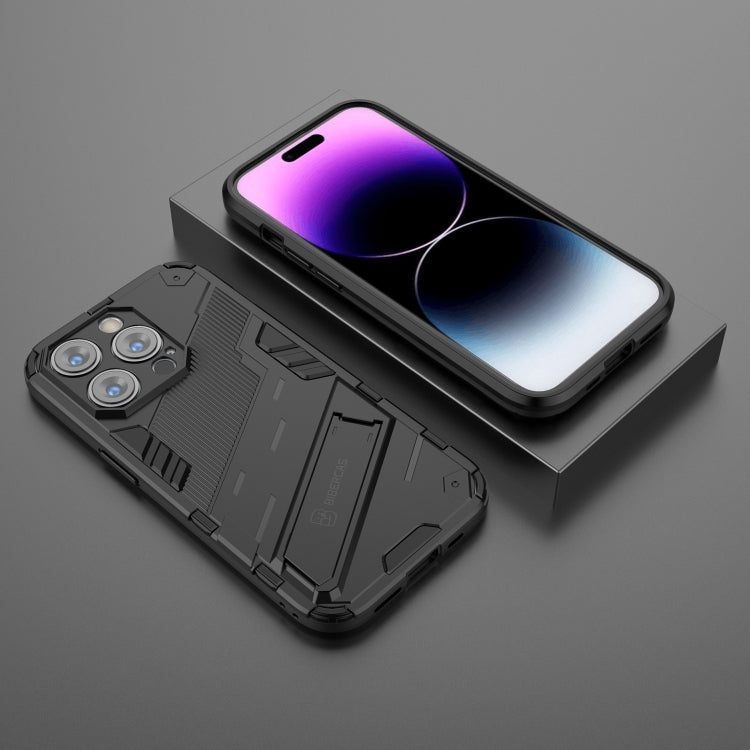 For iPhone 14 Pro Punk Armor 2 in 1 PC + TPU Phone Case(Black) by buy2fix