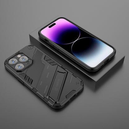 For iPhone 14 Pro Punk Armor 2 in 1 PC + TPU Phone Case(Black) by buy2fix