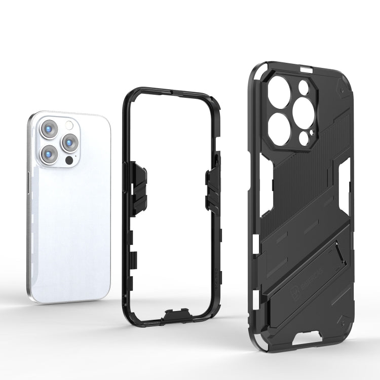 For iPhone 14 Pro Punk Armor 2 in 1 PC + TPU Phone Case(Green) by buy2fix