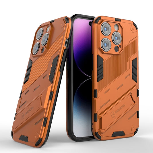 For iPhone 14 Pro Punk Armor 2 in 1 PC + TPU Phone Case(Orange) by buy2fix