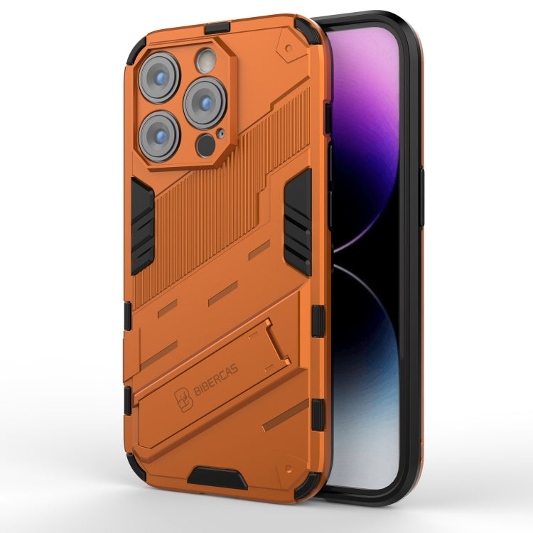 For iPhone 14 Pro Max Punk Armor 2 in 1 PC + TPU Phone Case (Orange) by buy2fix