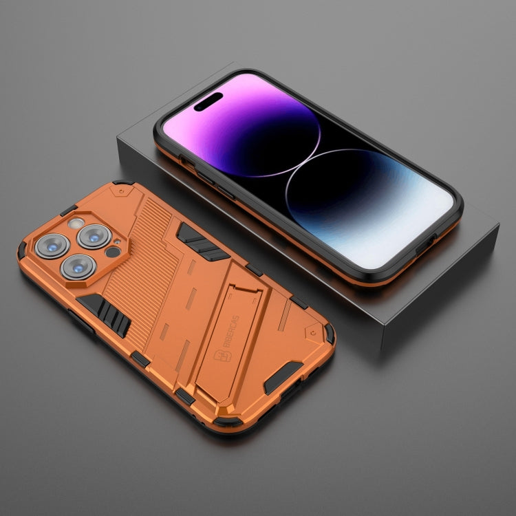 For iPhone 14 Pro Max Punk Armor 2 in 1 PC + TPU Phone Case (Orange) by buy2fix