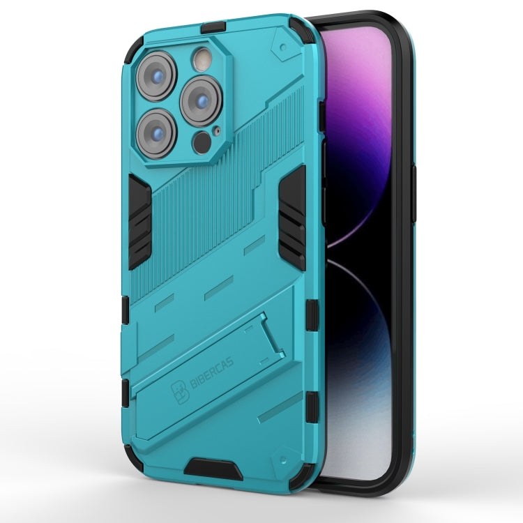 For iPhone 14 Pro Max Punk Armor 2 in 1 PC + TPU Phone Case (Blue) by buy2fix
