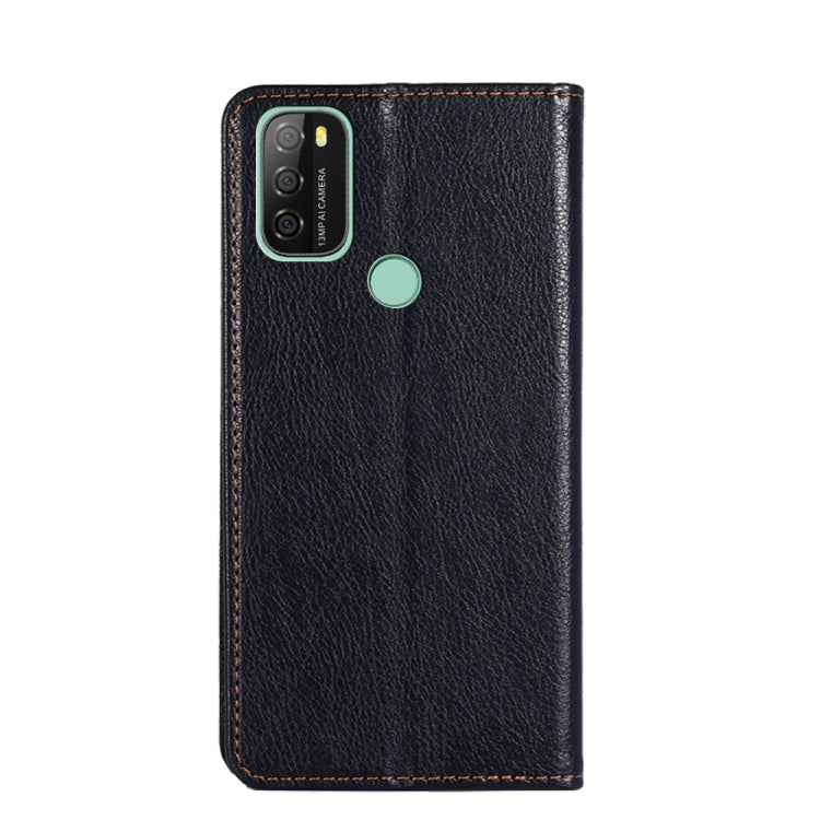 For Blackview A70 Gloss Oil Solid Color Magnetic Leather Phone Case(Black) - More Brand by buy2fix | Online Shopping UK | buy2fix