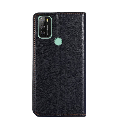 For Blackview A70 Gloss Oil Solid Color Magnetic Leather Phone Case(Black) - More Brand by buy2fix | Online Shopping UK | buy2fix