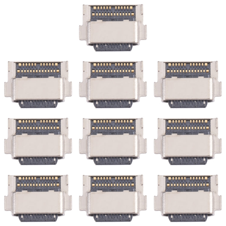 For Samsung Galaxy Z Flip 10pcs Charging Port Connector - Tail Connector by buy2fix | Online Shopping UK | buy2fix