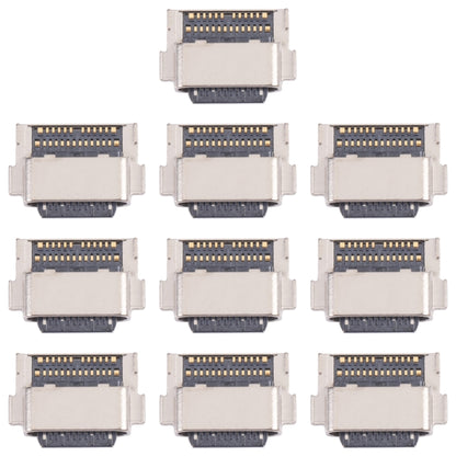 For Samsung Galaxy Z Flip 10pcs Charging Port Connector - Tail Connector by buy2fix | Online Shopping UK | buy2fix