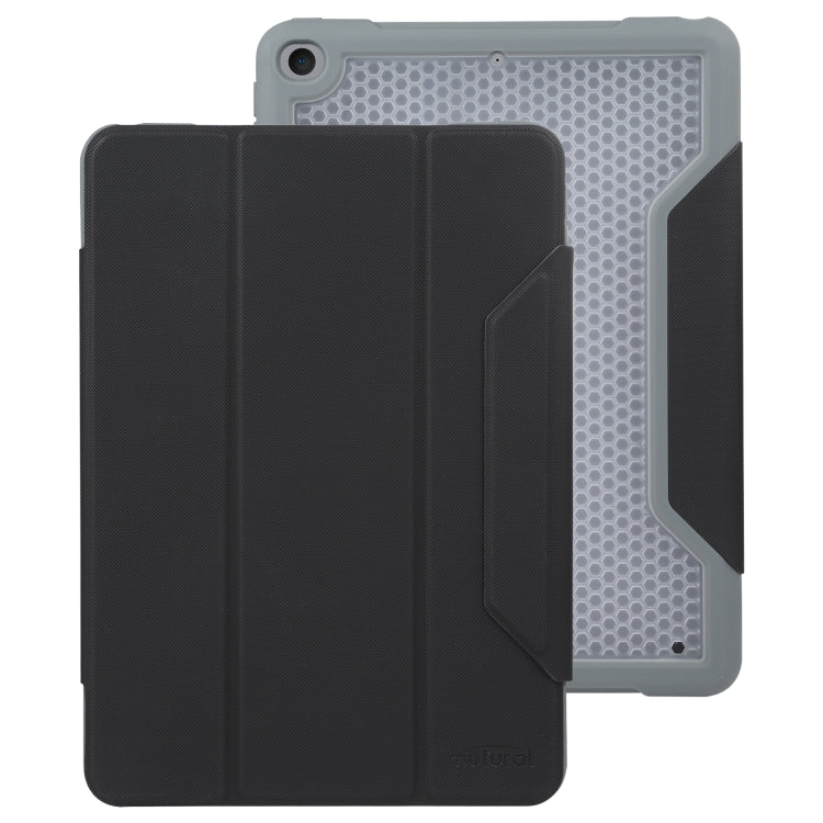 For iPad 10.2 / iPad Pro 10.5 Mutural Yagao Series PC Horizontal Flip Leather Tablet Case(Black) by Mutural