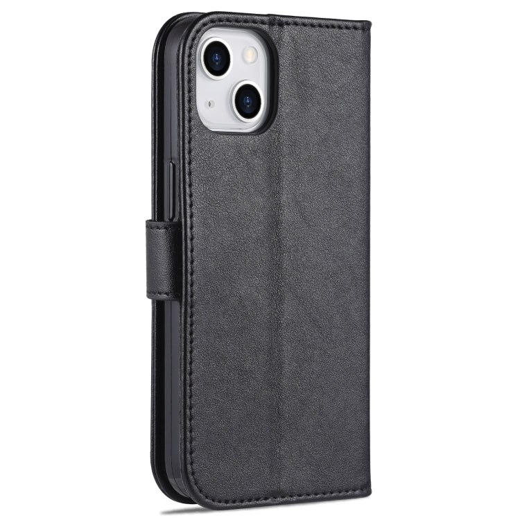 For iPhone 14 Plus AZNS Sheepskin Texture Horizontal Flip Leather Case (Black) - iPhone 14 Plus Cases by AZNS | Online Shopping UK | buy2fix