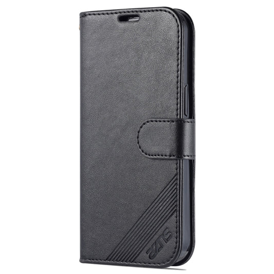 For iPhone 14 Pro AZNS Sheepskin Texture Horizontal Flip Leather Case(Black) - iPhone 14 Pro Cases by AZNS | Online Shopping UK | buy2fix