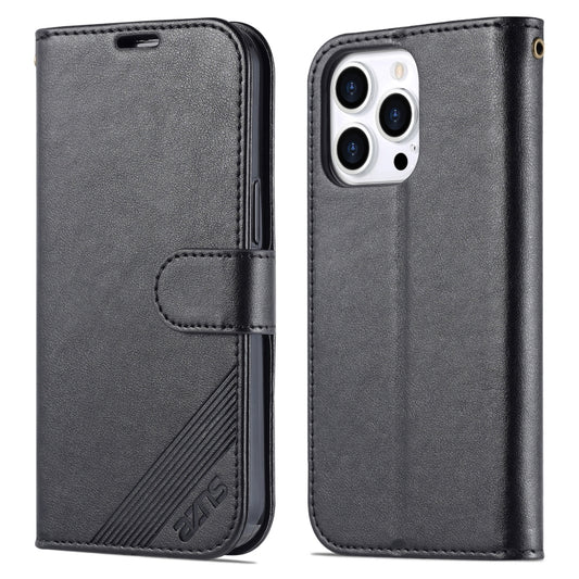 For iPhone 14 Pro Max AZNS Sheepskin Texture Horizontal Flip Leather Case (Black) - iPhone 14 Pro Max Cases by AZNS | Online Shopping UK | buy2fix