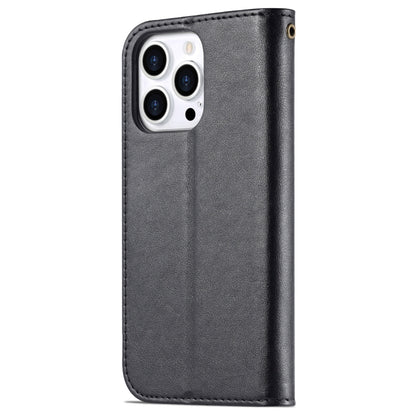 For iPhone 14 Pro Max AZNS Sheepskin Texture Horizontal Flip Leather Case (Black) - iPhone 14 Pro Max Cases by AZNS | Online Shopping UK | buy2fix