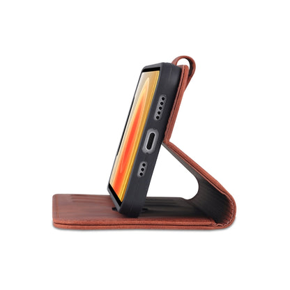 For iPhone 14 AZNS Skin Feel Calf Texture Horizontal Flip Leather Case (Brown) - iPhone 14 Cases by AZNS | Online Shopping UK | buy2fix