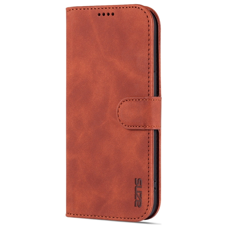 For iPhone 14 Pro Max AZNS Skin Feel Calf Texture Horizontal Flip Leather Case (Brown) - iPhone 14 Pro Max Cases by AZNS | Online Shopping UK | buy2fix