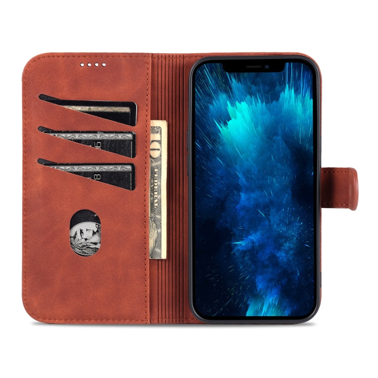 For iPhone 14 Pro Max AZNS Skin Feel Calf Texture Horizontal Flip Leather Case (Brown) - iPhone 14 Pro Max Cases by AZNS | Online Shopping UK | buy2fix