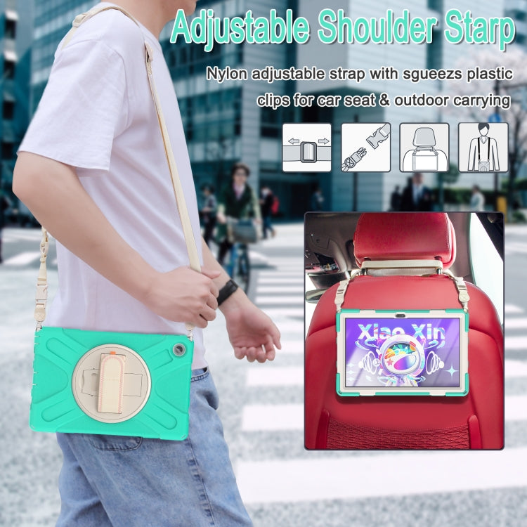 For Lenovo Tab M10 Plus 10.6 3rd Gen 2022 Silicone + PC Protective Tablet Case(Mint Green) - Lenovo by buy2fix | Online Shopping UK | buy2fix