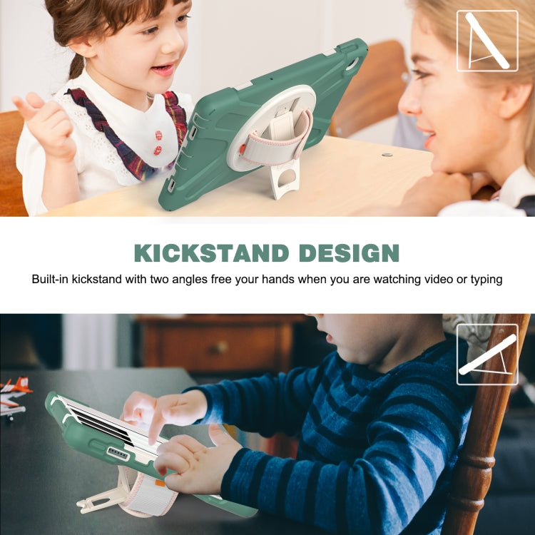 For Lenovo Tab M10 Plus 10.6 3rd Gen 2022 Silicone + PC Protective Tablet Case(Emerald Green) - Lenovo by buy2fix | Online Shopping UK | buy2fix