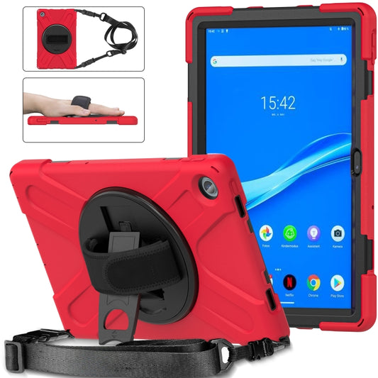 For Lenovo Tab M10 Plus 10.6 3rd Gen 2022 Silicone + PC Protective Tablet Case(Red) - Lenovo by buy2fix | Online Shopping UK | buy2fix