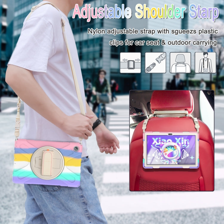 For Lenovo Tab M10 Plus 10.6 3rd Gen 2022 Silicone + PC Protective Tablet Case(Colorful Pink) - Lenovo by buy2fix | Online Shopping UK | buy2fix