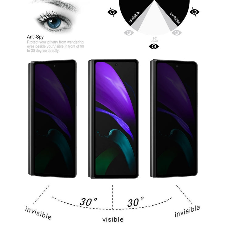 Full Cover Anti-peeping Tempered Glass Film For Samsung Galaxy Z Fold2 5G - Galaxy Tempered Glass by buy2fix | Online Shopping UK | buy2fix