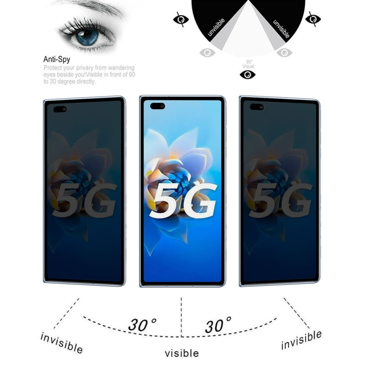 Full Cover Anti-peeping Tempered Glass Film For Huawei Mate X2 by buy2fix
