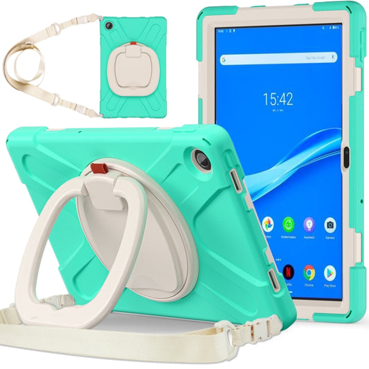 For Lenovo Tab M10 Plus 10.6 3rd Gen 2022 Silicone + PC Protective Tablet Case(Mint Green) - Lenovo by buy2fix | Online Shopping UK | buy2fix