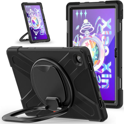For Lenovo Tab M10 Plus 10.6 3rd Gen 2022 Silicone + PC Protective Tablet Case(Black) - Lenovo by buy2fix | Online Shopping UK | buy2fix