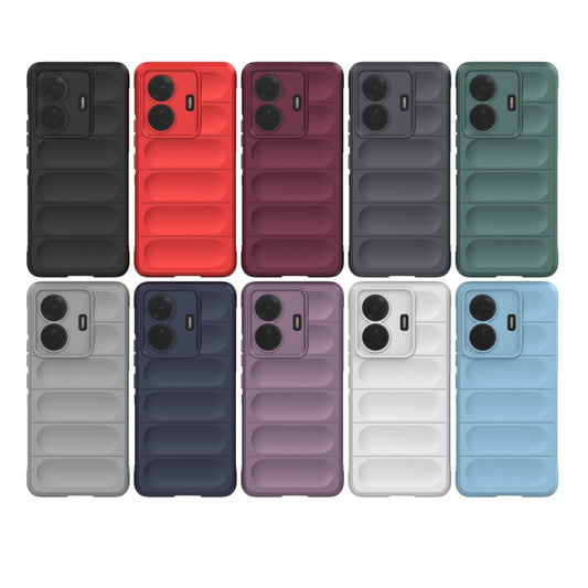 For vivo s15e Magic Shield TPU + Flannel Phone Case(Dark Grey) by buy2fix