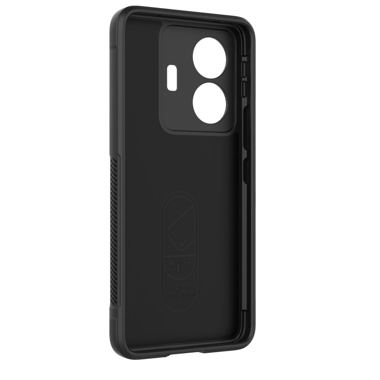 For vivo s15e Magic Shield TPU + Flannel Phone Case(Black) - vivo Cases by buy2fix | Online Shopping UK | buy2fix
