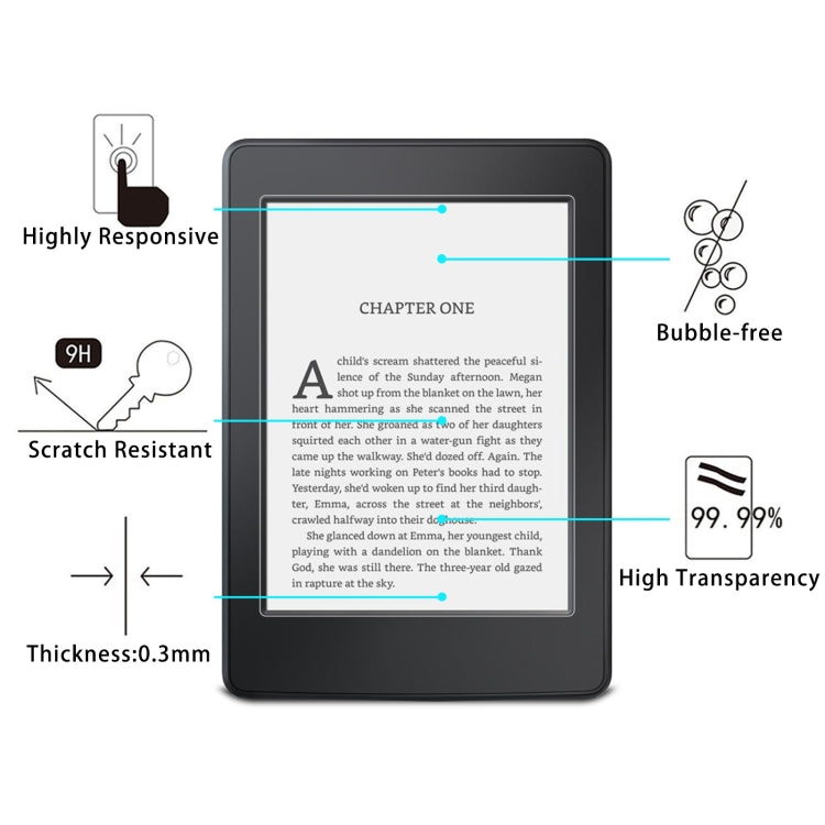 9H 2.5D Explosion-proof Tempered Tablet Glass Film For Amazon Kindle 11th 2024 / Kindle Paperwhite 3 / 2 / 1 - Others by buy2fix | Online Shopping UK | buy2fix