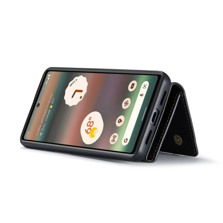 For Google Pixel 6A DG.MING M1 Series 3-Fold Multi Card Wallet + Magnetic Phone Case(Coffee) - Google Cases by DG.MING | Online Shopping UK | buy2fix