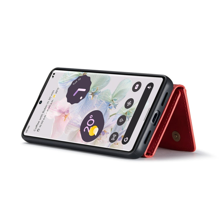 For Google Pixel 7 Pro 5G DG.MING M2 Series 3-Fold Multi Card Bag Phone Case(Red) - Google Cases by DG.MING | Online Shopping UK | buy2fix