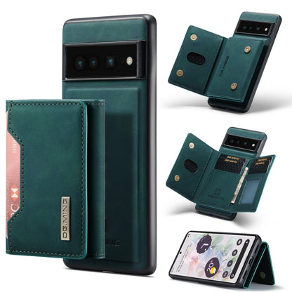 For Google Pixel 7 Pro 5G DG.MING M2 Series 3-Fold Multi Card Bag Phone Case(Green) - Google Cases by DG.MING | Online Shopping UK | buy2fix