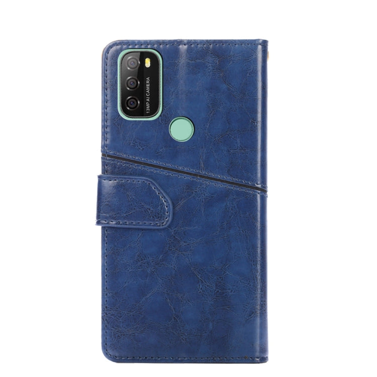 For Blackview A70 Geometric Stitching Horizontal Flip Leather Phone Case(Blue) - More Brand by buy2fix | Online Shopping UK | buy2fix