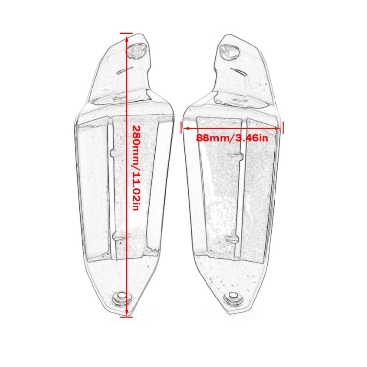 Motorcycle ABS Hand Guards Protectors for Honda X-ADV 750 CRF1100l 2021(Black) by buy2fix