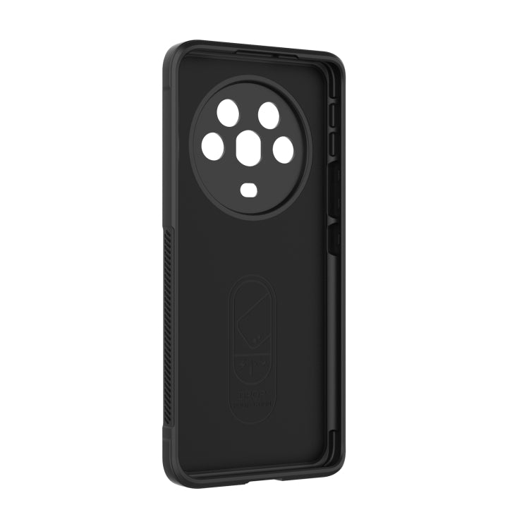 For Honor Magic4 Magic Shield TPU + Flannel Phone Case(Dark Grey) - Honor Cases by buy2fix | Online Shopping UK | buy2fix