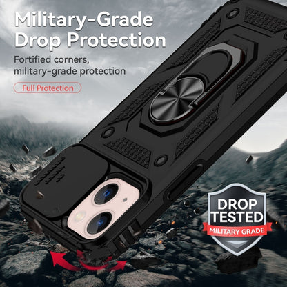 For iPhone 14 Plus Sliding Camshield Holder Phone Case (Black) by buy2fix